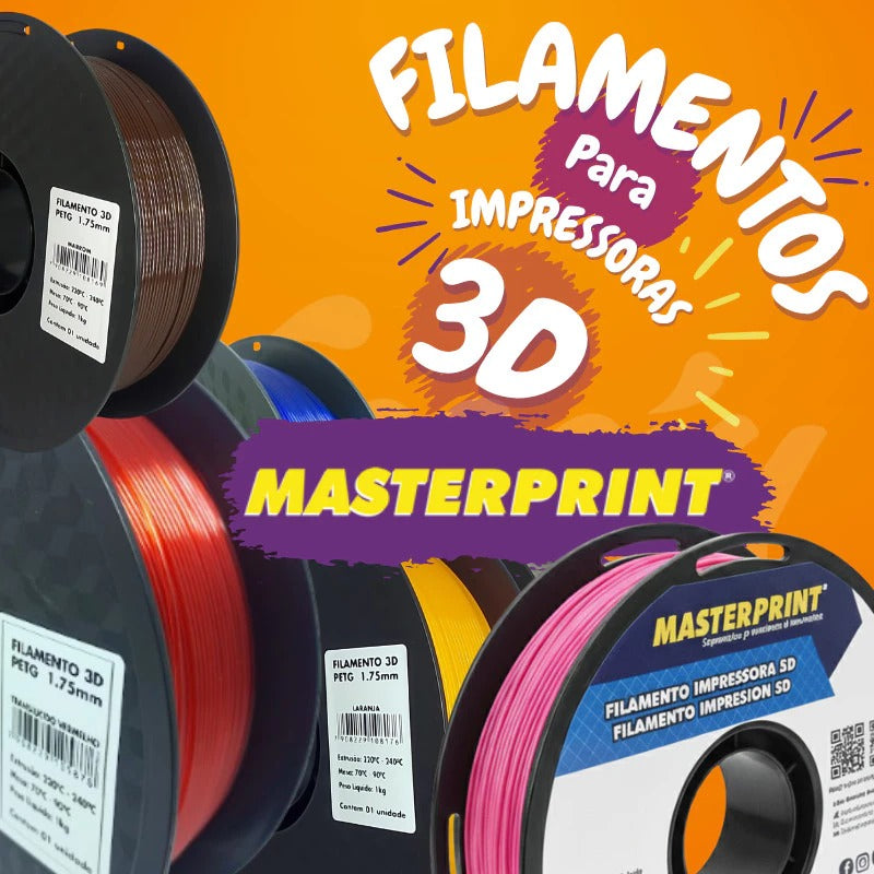 Filamento Impressora 3d Masterprint Petg 1.75mm Preto