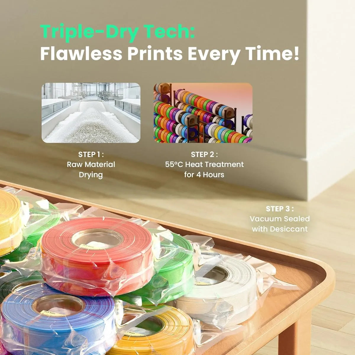 Filamento Bambu Lab 3d Pla Lite 1kg Sem Carretel Cor Azul