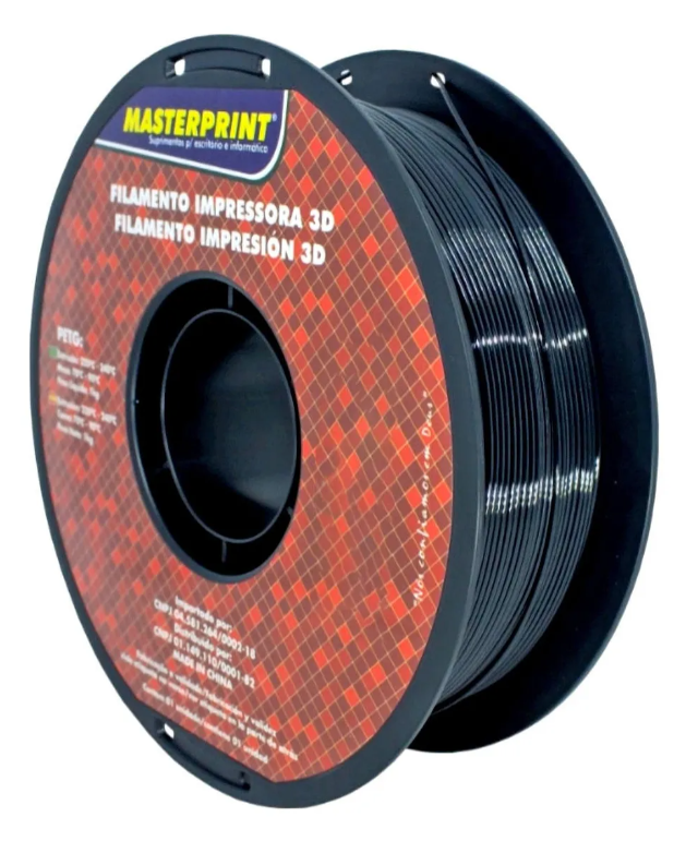 Filamento Impressora 3d Masterprint Petg 1.75mm Preto