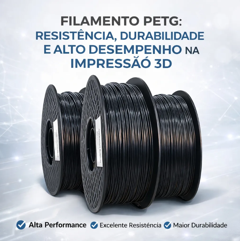 Filamento Impressora 3d Masterprint Petg 1.75mm Preto