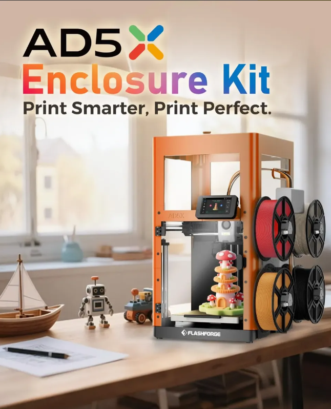 Kit De Enclosure/Fechamento Para Impressora 3d Flashforge Ad5x