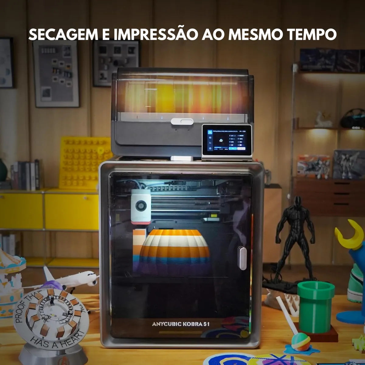 Anycubic Kobra S1 Combo Impressora 3d - Multicolorida