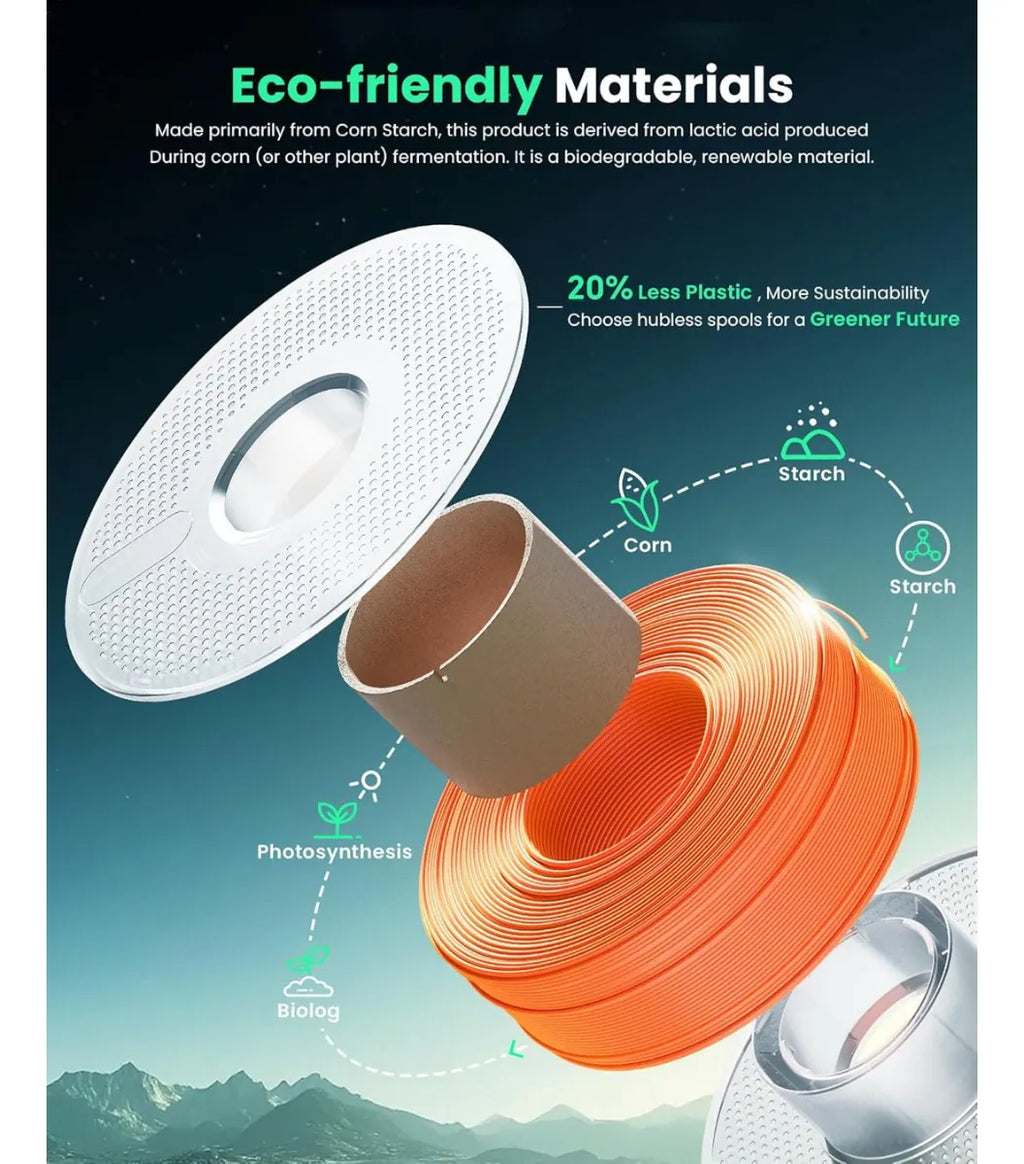 Filamento Pla Lite Bambu Lab Para Impressora 3d Cores 1 Kg